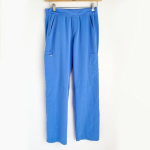 FIGS Axim Cargo Medicial Scrub Pants Mens S Blue Super Soft Stretch
